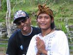 Traditional and non-traditional Balinese men.