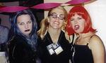 When Goths and Nerds get drunk. (Blue Hair-Cherie, Blonde-Jean, Red Head-Kristi