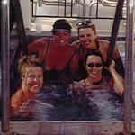 Four women taking a bath together.  Can you believe that Playboy wasn't interested in this shot?