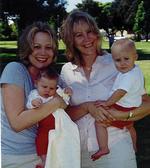 Julie and Stephanie with Grace and Sophie.