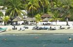 The beach in Z-town as viewed from the deck of Profligate.  The nice thing about having a shallow draft is you always get beach front parking!