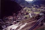 A view of Soelden from the gondola.  