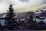 This is what Soelden looks like after a snowfall.  I took this picture from our balcony in "Pension Wildspitze", the place we always call "home" in Soelden.