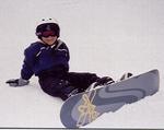 Tyler and his snowboard.  At that age, the snow gear out-weighs the kid.