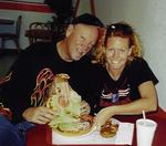 If you can manage to eat the "Wally Burger" in under 15 minutes (by yourself and with all the toppings) you get the burger for free.  You also get a T-shirt that says "I ate the big one".