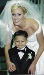 Michelle with Tyler, the "ring bearer".