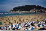 The beach, San Sebastion.  This IS NOT a postcard!