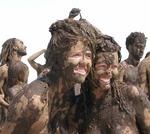 Jean and Cherie.  Isn't mud supposed to be good for your skin?