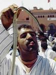 A snake charmer (not very charming) in Marrakesh.