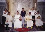 Renee, Kristi and Cherie with a local Moroccan band.  Notice their "authentic" poo-bah hats.