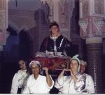 We went to a dinner theater, and they chose me to be the "Berber" bride.  They dressed me up and carried me around before they presented me to my husband (who incidentally had two other wives!)  