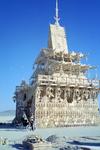 The "Temple of Joy" burned to the gound in memory of 9/11 victims the last day of the festival.