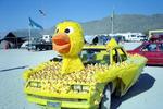 When this car comes rolling by, you better get "quacking".
