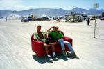 Couch potatoes...even in the desert.  At least their couch is motorized!
