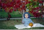 Ellie and her pumpkin.