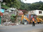 On any day, you can go into the city of Golfito and watch the demoliton of a number of buildings.  Surprisingly (to me, not to Greg) it is an interesting way to pass the time.