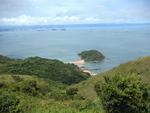 The view from the top of Taboga Island, with Panama city eight miles away in the distance.