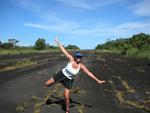 The old World War II landing strip now used illegally by the drug cartel.