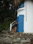 Here I am exploring an old windmill.