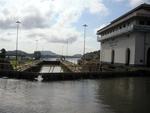 Scirocco rising through the first set of "MiraFlores" locks.