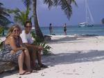 Greg and Anne on the beach. (Cherie talking to a Kuna in the distance.)
*Photo by Rennie Waxlax.