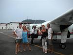 The little plane that took us back to Panama City.  (Room for six whole people inside!)