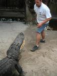 The crazy guy who wrestled the gator.