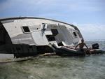 The Kunas really stripped this boat down.  (They even pried the teak off the deck!)  