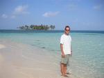 Greg on another beautiful beach (on an island so small, it doesn't even have a name.)