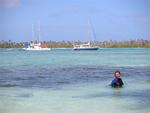 I never get tired of being in the water.