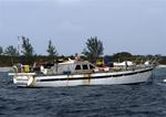 "Montanan" lost its engine and its mast and had to be rescued by the staff of "Reef Divers." *Photo by Tom.