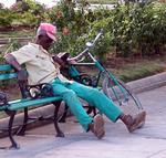 All that bike riding can really make you tired.