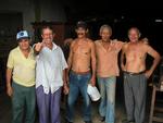 The guys at the organ factory walk outside to bid us farewell.