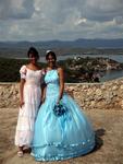 Twin sisters celebrating their birthdays together.