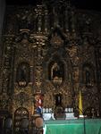 Inside this church is covered in real gold.  Outside the people are begging for food.