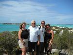 Marsha, John, Greg and Cherie at Sapodilla Bay.