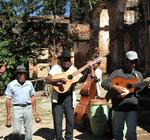 Traditional sounds float through the streets.