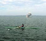 It's amazing that the English language allows both of these vessels to be called a "boat."  *Photo by Mike.