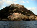 Castillo Morro as seen when sailing into Santiago.