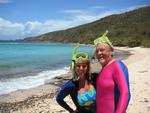 Father and daughter share a day of snorkel fun!