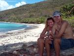 Cherie and Greg on Playa Carlos Rosario, Culebra.  *Photo by Stan.