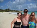 Joanne, Stan and Cherie on Flamenco Beach.