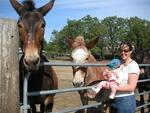 Perhaps she's going to be a jockey when she grows up?