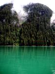 As we near the ice, the water turns a spectacular glacial-green.