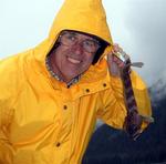 Dave and his cute little eelpout.