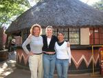 Cherie, Renee and Kristi sleep in the orphanage's ticket office.