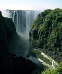 The view of Vic Falls behind me.