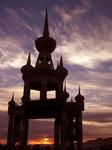 The Temple of Hope, which was burned to the ground at the end of the weeklong festival.