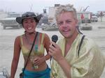 Andy serenades Grace during a sandstorm.