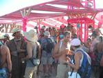 Everyday Pinkys pours drinks free of charge for all the thirsty Burners on the playa.